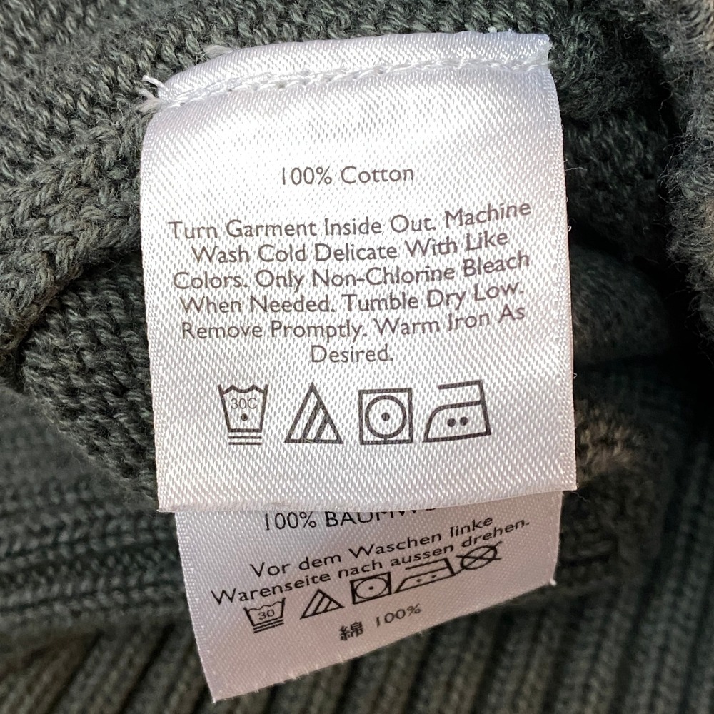 Eddie Bauer Mens Crew Neck Sweater‎ Olive Green Knit Cotton Size XL - Picture 4 of 9